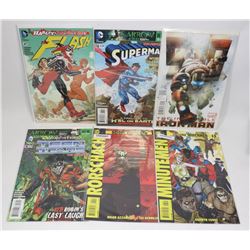 LOT OF 6 OLD COLLECTORS COMICS KEY TITLES