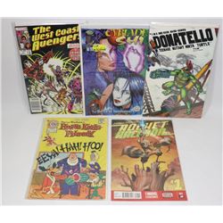 LOT OF 5 OLD COLLECTORS COMICS KEY TITLES