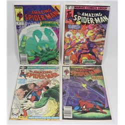 LOT OF 4 SPIDERMAN KEY COLLECTOR COMICS ISSUES