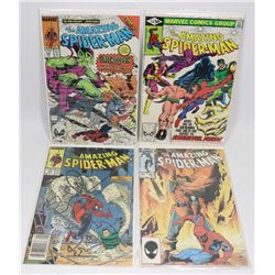 LOT OF 4 SPIDERMAN KEY COLLECTOR COMICS ISSUES