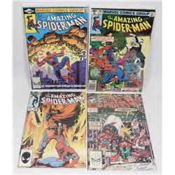 LOT OF 4 SPIDERMAN KEY COLLECTOR COMICS ISSUES