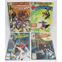 LOT OF 4 SPIDERMAN KEY COLLECTOR COMICS ISSUES