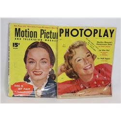 LOT OF 2 MARILYN MONROE MAGAZINES 1952-1954