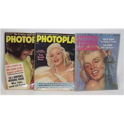 LOT OF 3 MARILY MONROE MAGAZINES 1957-1963-1965