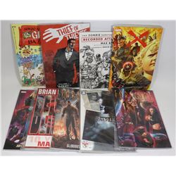 LOT OF 9 COLLECTIBLE GRAPHIC NOVELS COMICS X-MEN