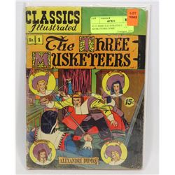 #1 CLASSIC ILLUSTRATED 3 MUSKETEERS COMIC