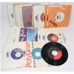 BUNDLE OF 45'S RECORDS ROCK MOSTLY