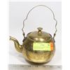 Image 1 : VINTAGE SOLID BRASS TEA KETTLE WITH ENGRAVINGS