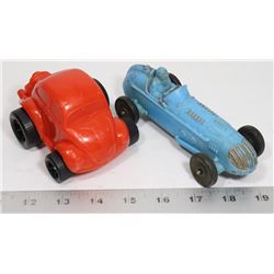 LOT OF 2 1950'S RUBBER CARS AUBURN #536 &