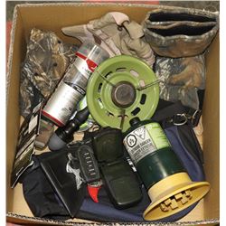 LARGE BOX OF HUNTING GEAR - SINGLE