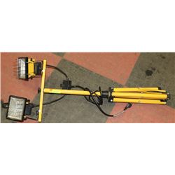 TWIN LAMP WORK LIGHT ON TRIPOD - ALL