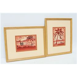 2 VINTAGE SIGNED KAY MCKEOUGH