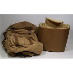 NEW G-RAPHY BROWN CANVAS DSLR SLR CAMERA BACKPACK