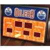 Image 1 : EDMONTON OILERS SCOREBOARD WALL CLOCK