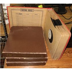 4 BINDERS OF 78RPM RECORDS