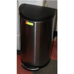 GARBAGE CAN - STAINLESS STEEL 27" HIGH, FAST