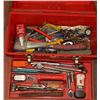 Image 1 : RED PLASTIC TUFF-BOX LOCKABLE TOOLBOX