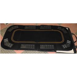 8 PERSON POKER TABLE TOP WITH CARRY BAG