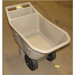 EASY ROLLER LAWN CART 2 WHEELS IN FRONT. WHEEL