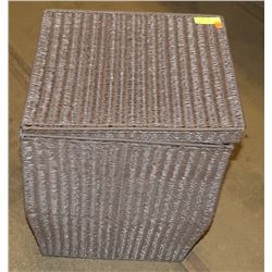 LAUNDRY HAMPER DARK BROWN WICKER LAUNDRY HAMPER