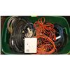 Image 1 : TOTE WITH MISC. EXTENSION CORDS,  BOOSTER