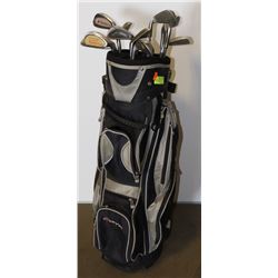 MIXED GOLF CLUBS WITH BAG