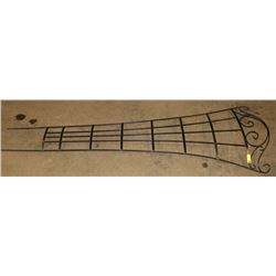 ONE LARGE BLACK METAL DECORATIVE