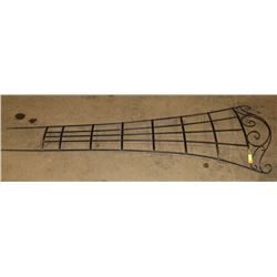 ONE LARGE BLACK METAL DECORATIVE