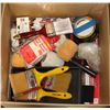 Image 1 : MISC. PAINT BRUSHES, ROLLERS, TRAY AND TAPE