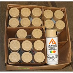 20 CANS OF HIGH SOLID INDUSTRIAL SPRAY PAINT TAN