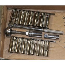 METRIC AND IMPERIAL 3/8 DRIVE DEEP SOCKET SETS