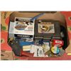 Image 1 : BOX OF MISC HOUSEHOLD AND GARAGE HARDWARE, 9 DRAW