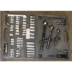 66 PC. SOCKED WRENCH SET:  MISSING 11/32, 9MM,