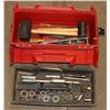 Image 1 : TOOL BOX WITH MULTIPLE 1/2" DRIVE SOCKETS