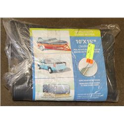 2 NEW TARPS 10' X 15' AND 6' X 8'