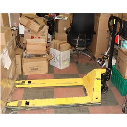 PALLET JACK - YELLOW 5,500 LBS 7 DAY WARRANTY.