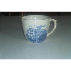 Blue Transferware Coffee Cups #862880