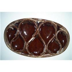 Evangeline Brown Drip Tray With Salt/Pepper #862890