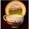 Image 1 : ENGLISH MINTON SIGNED FOX HUNTING CUP/SAUCER #862966