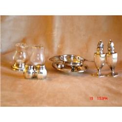 Sterling S&P Shakers and Silverplate Tea #862991