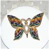 Image 1 : Signed FO Vintage Butterfly Brooch #863052