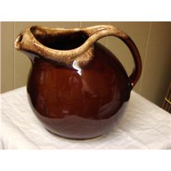 VintageHull Mirror Brown Drip oval pitcher... #863105