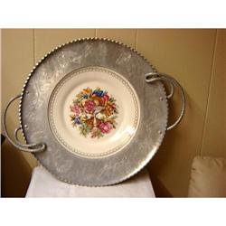 GORGEOUS..LIMOGES PLATE FRAMED IN SILVER #863117