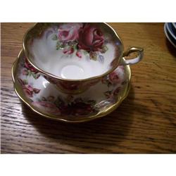 Royal Albert "RUBY" Cup & Saucer/Roses #863145