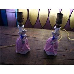 Pair of Dresser Lamps/Lady figurine #863179