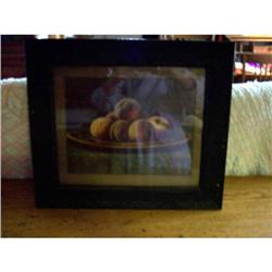 Fruit Print Plate with Peaches #863186