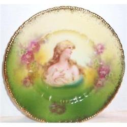 Two Romantic Portrait Austrian Plates #863249