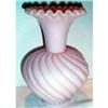 Image 1 : Fenton Pink Swirl Art Glass Vase #863252
