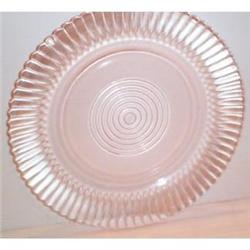 Pink Petalware Depression Glass Dinner Plate #863273