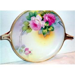 Hand Painted Nippon Rose Decorated Dish #863279